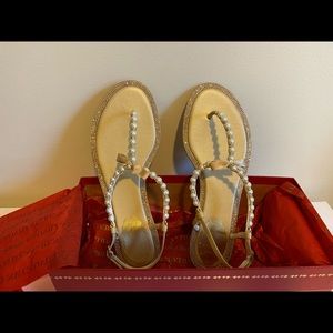 99% New Rene caovilla flat sandal